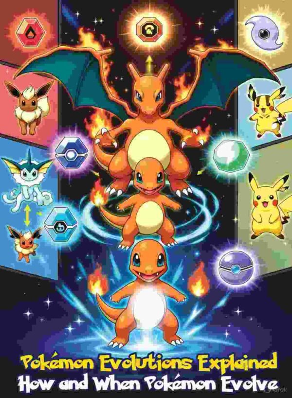 Pokémon Evolutions Explained: How and When Pokémon Evolve – Heroes And Pins